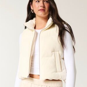 Hollister Cream Corduroy Jacket